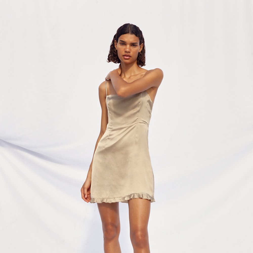 Aritzia Wilfred Satin Mini Dress